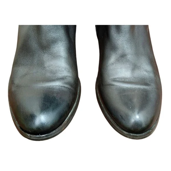 Strimma Women's Luxury chocolate Leather Lined Low Heel Tall Boots Size EU 38 - Picture 5 of 15